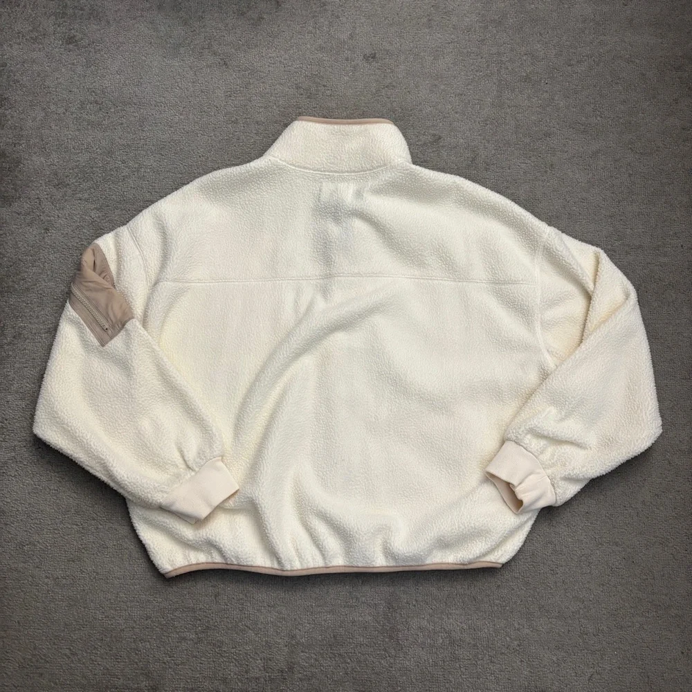 Madewell MWL Drapey Sherpa Buick Jacket Antique Cream - Picture 6 of 12